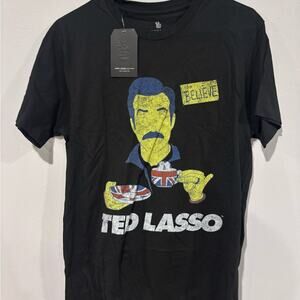 Junk Food Clothing Black Ted Lasso Tee